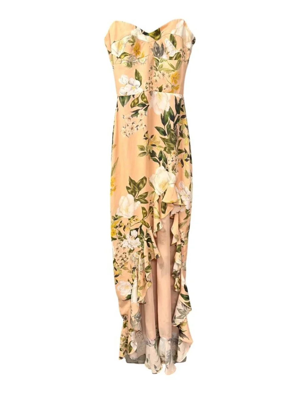 New Amanda Uprichard x Revolve Eden Strapless Bustier Maxi Gown Dress XS - Picture 4 of 9